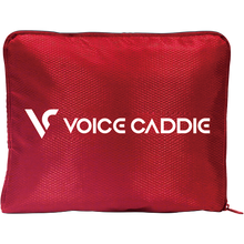Load image into Gallery viewer, Red pouch with 'Voice Caddie' logo on a white background