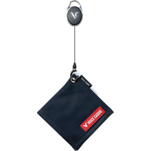 Load image into Gallery viewer, Black pouch with a red Voice Caddie label and keychain attachment on a white background
