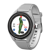 Load image into Gallery viewer, Grey T9 Golf GPS Watch angled to the side