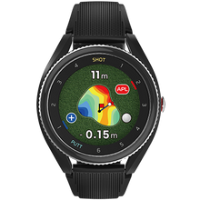 Load image into Gallery viewer, A digital golf GPS watch with a color touchscreen displaying green undulation data and other golfing information.
